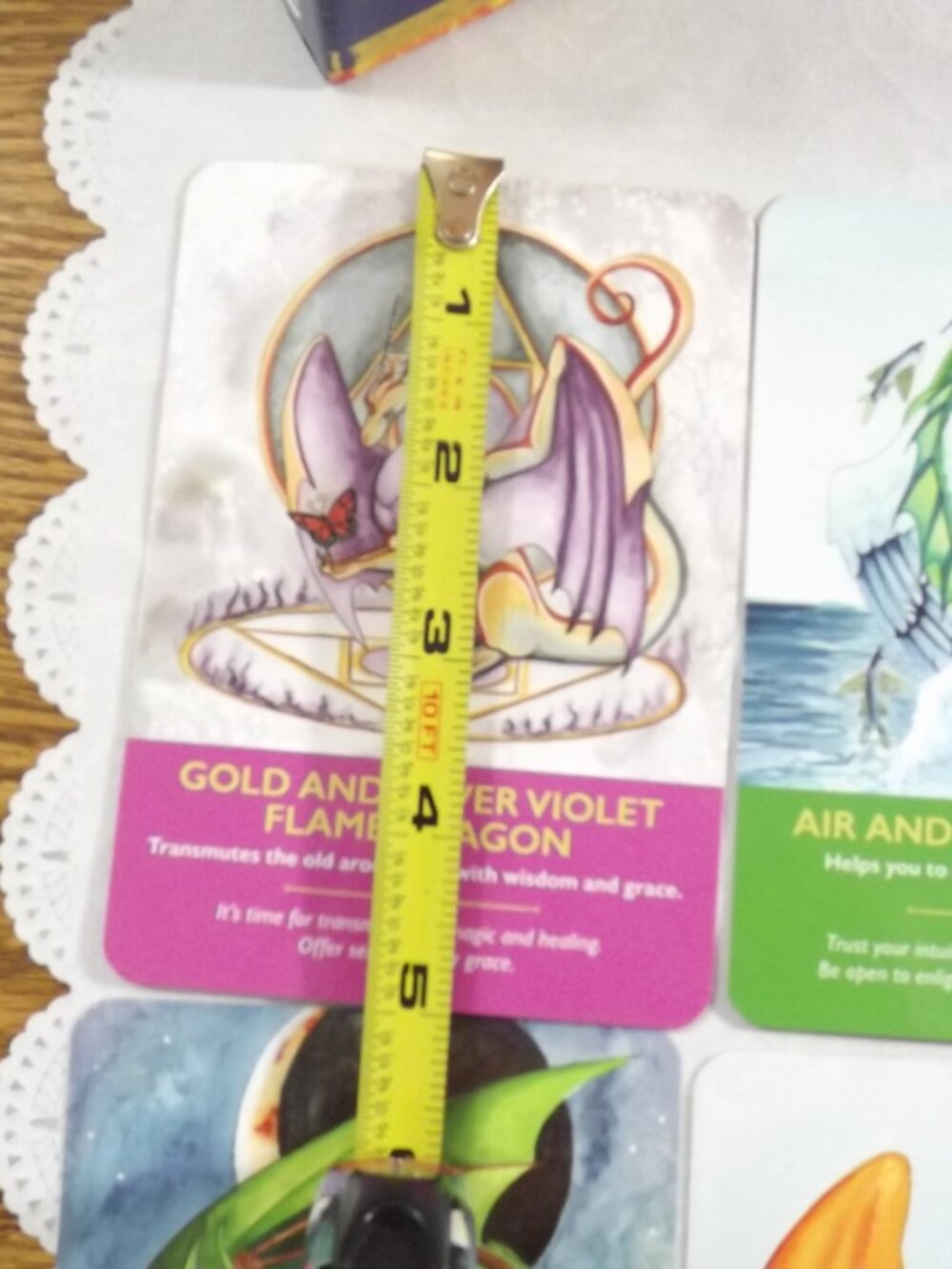 Dragon Oracle Cards Deck with Guidebook - Colorful Dragon Art - Picture 8 of 9